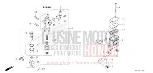REAR BRAKE MASTER CYLINDER CB1000ST de 2026
